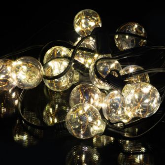 Garland LED light bulbs monophonic 15 bulbs 4.5m