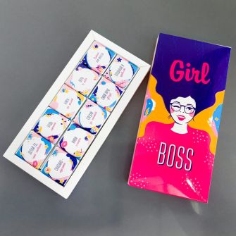 Шоколадный набор Small Girl Boss розовый