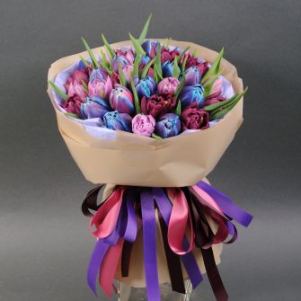 Букет тюльпановий мікс "Галактика"