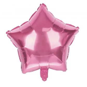 Pink star balloon 45 cm