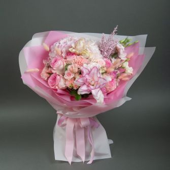 Букет "Розовая фантазия"