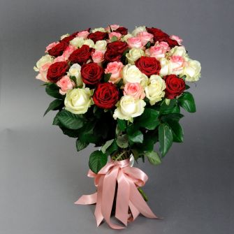Bouquet of 41 roses mix