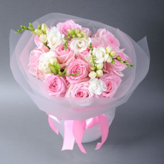 Букет "Розовая дымка"