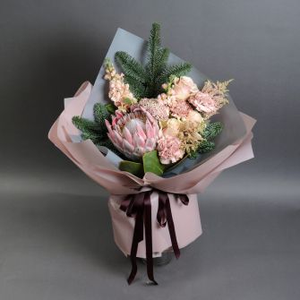 New Year's bouquet with exotics