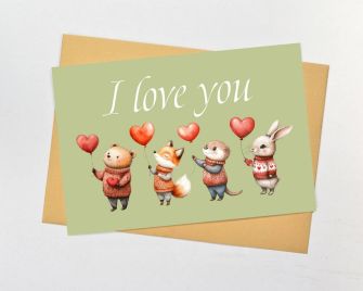 Листівка "I love you"
