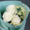 Bouquet of 3 white roses Playa Blanca - Photo 2