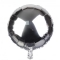 Воздушный шар круглый серебро 45 см