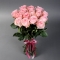 Букет із 15 рожевих троянд Пінк Охара - Фото 1