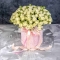 Троянди Сноу Флейк у капелюшній коробці - Фото 1