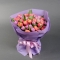 Букет тюльпанов Ягодный мусс - Фото 2