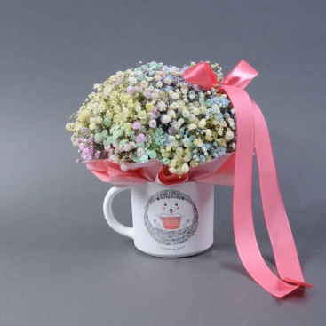 Композиція у порцеляновій чашці Квіткова пінка