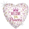 Balloon Welcome little princess with a pastel shade 46 cm