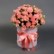 Троянди Пінк Ванесса у білій капелюшній коробці - Фото 2
