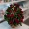 Basket of red roses - Photo 3