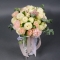 Букет невесты с пионовидной розой и гвоздикой - Фото 1
