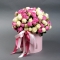 Композиція із троянд Сноу Ворлд і Місті Бабблз - Фото 1