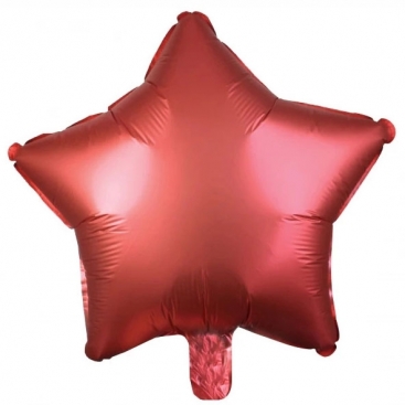 Воздушный шар вишневый звезда 45 см