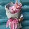 Bouquet Pink mist with peonies and peony-shaped roses - Photo 2