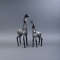 Figurines Pair of Giraffes (silver) - Photo 3