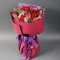 Букет Шикарний троянди Експлорер, Меморі Лейн, піоноподібні тюльпани - Фото 1
