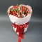 Букет із тюльпанів Червоно-рожевий - Фото 1