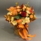 Composition in a hat box with roses Orange Trendsetter - Photo 4