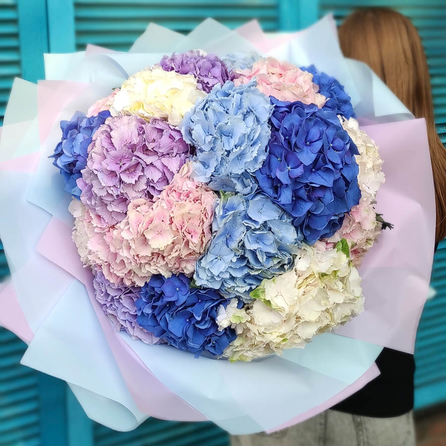 Image of Hydrangea confetti bouquet