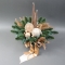 Новорічна композиція зі штучними гілочками, новорічними іграшками та свічками - Фото 2