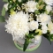 Композиція з білими хризантемами - Фото 4