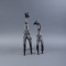 Figurines Pair of Giraffes (silver) - Photo 2