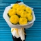 Bouquet of yellow XL chrysanthemums  - Photo 1