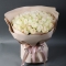 Букет из 51 белой розы Вайт Охара - Фото 1