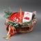 Подарунковий набір Цукерки Raffaello з кухлем та тарілкою Олені в кошику - Фото 1