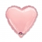 Шар Сердце розовое с оттенком металлик 46 cм