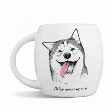 Cup Happy husky
