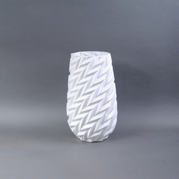 Ваза керамика Оригами ХL Белый мат