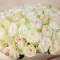 Bouquet of 51 white roses White Ohara - Photo 4