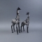 Figurines Pair of Giraffes (silver) - Photo 1