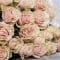 Bouquet of 25 Pink Mondial roses - Photo 1