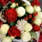 Корзинка с розами Сноу Ворлд и Эль Торо - Фото 5