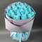 Букет 25 блакитних троянд Бебі Блю Небесна блакить - Фото 2