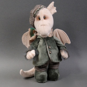 Soft toy Dragon-boy in green