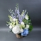 Basket with hydrangeas Blooming Garden - Photo 4