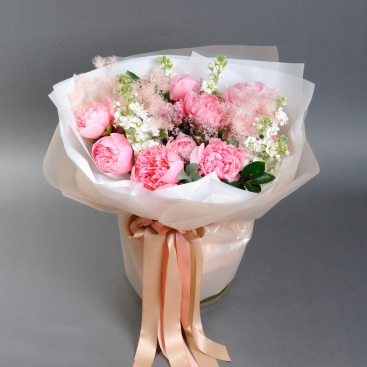 Букет пионов Пинк