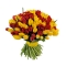 Букет із  червоних і жовтих тюльпанів  - Фото 1