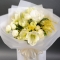 Букет амарилісів, троянд та мімоз - Фото 2