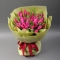 Букет із тюльпанів Фуксія - Фото 1
