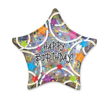 Balloon Star Happy Birthday 46 cm