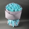 Bouquet of 25 blue roses Baby Blue Sky Blue - Photo 1
