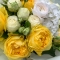 Букет с гортензиями и розами Лунар Рапсоди - Фото 3